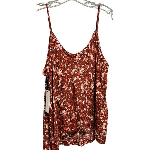 Treasure & Bond Abstract Floral Pullover Viscose Cami Tank Top Sz L NEW - Picture 3 of 7